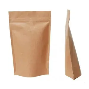 Пакет Дой Пак крафт металл без окна, 160*250+(40+40), 10 шт