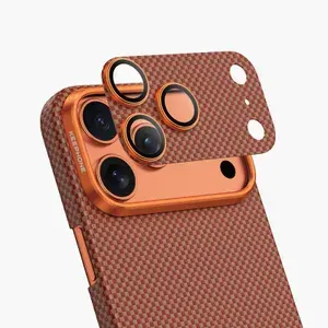 Защитные линзы Keephone KEVILAR LENS на камеру для iPhone 17 Pro / Красный