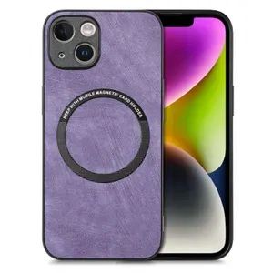 Чехол для iPhone 17 Pro Max / Айфон 17 Про Макс, Magsafe Кожаный SECIO защитой камеры