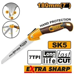 Пила садовая складная 180 мм, SK5, 7TPI SUPER INGCO HFSW1806 INDUSTRIAL