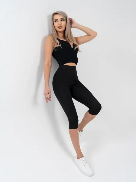 Cupro Ramie Леггинсы Лосины короткие спортивные