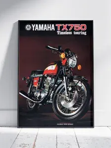 Плакат на стену для интерьера Техника и транспорт (Ямаха TX750 - Yamaha TX750 2) - Постер по транспорту формата A4 (21x30 см)