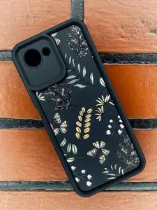 Чехол черный с принтом на Realme C30 / Narzo 50i Prime ( Реалми С30 Ц 30 нарзо 50 ай прайм )