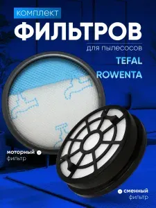 Фильтр для пылесосов Tefal Rowenta Moulinex - Комплект из 2 шт (Swift Power Cyclonic)