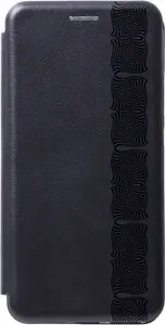 Чехол-книжка на Samsung Galaxy M52 5G / Самсунг М52 с 3D принтом "Charming Line" черный