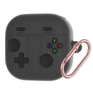 Galaxy Buds 4 Pro чехол для наушников Samsung Buds 4, черный, графитовый "Геймпад"