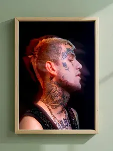 Постер "Портрет в профиль: Lil Peep / Lil Peep", 42х29.7 см