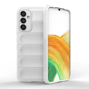 Противоударный чехол Flexible Case для Samsung Galaxy A34 5G (белый)
