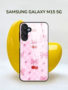 Чехол на Самсунг М15 5G стеклянный