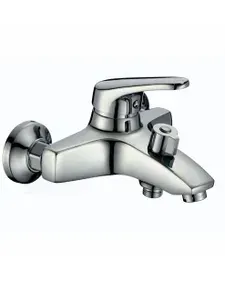Смеситель для ванны с душем с коротким изливом с лейкой и шлангом D-lin D130460-8 , хром