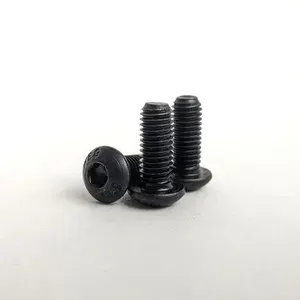 Винт ISO 7380 М3х30 с полукруглой головкой, оксид, под шестигранник, 5 шт.