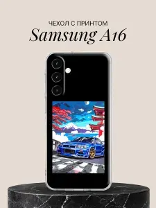 Силиконовый чехол на Samsung Galaxy A16 с принтом Японская Машина