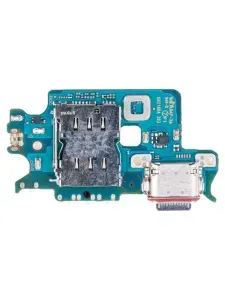 Шлейф для Samsung S901U Galaxy S22 нижняя плата зарядки, разъем SIM, микрофон (HQ) America, EU version