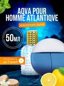 Духи масляные Aqva Homme Аква Пур Хом Атлантик парфюм мужские