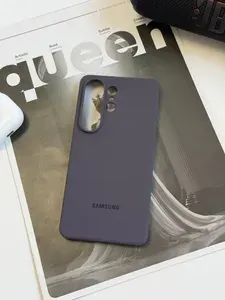 Чехол на Samsung Galaxy S26 Ultra Silicone Case MagSafe / Силиконовый Чехол для Самсунг Галакси с26 Ультра / Противоударный / Бордовый
