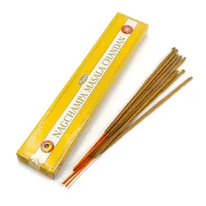 Благовония палочки Ppure NAGCHAMPA MASALA CHANDAN (Наг Чампа Сандал), 15 гр. 12 шт