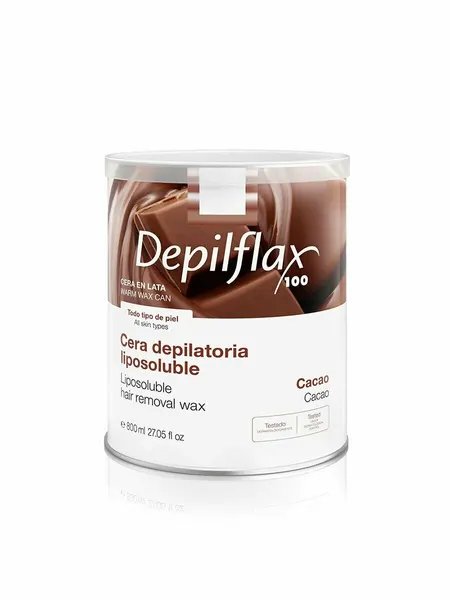 Depilflax Теплый воск в банке 800 мл. - Шоколадный
