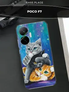 Чехол на Poco f7 с котиками