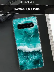 Силиконовый чехол на Samsung Galaxy S10 Plus / Самсунг S10 Plus море