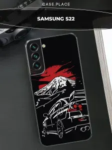 Чехол на Самсунг S22 с машиной