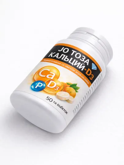 Кальций D3 – с витамином D для здоровья костей и зубов