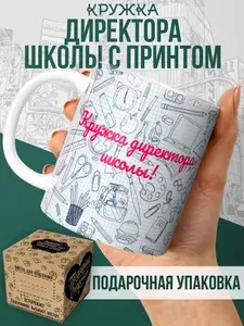 Кружка директора школы с принтом для учителя