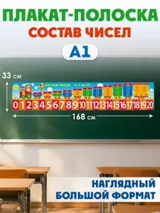 Наглядное пособие "Лента цифр"