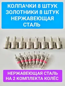 Колпачок на вентиль автомобильный, 16 шт.