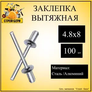 Заклепка 4.8 x 8 мм 100 шт.