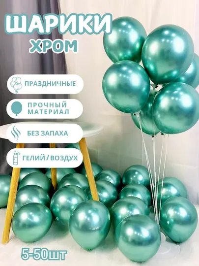 Хромированные шары для дня рождения и свадьбы