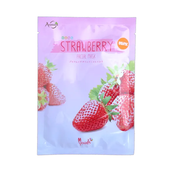 Тканевая маска для лица Belov "Strawberry" с клубникой для сияния кожи 38 мл.