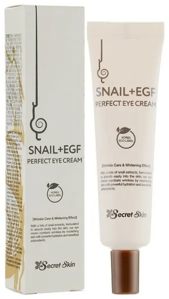 Крем Secret Skin Skin Care Snail+EGF Perfect Eye Cream, Крем для глаз с экстрактом улитки и фактором роста EGF, 30 мл