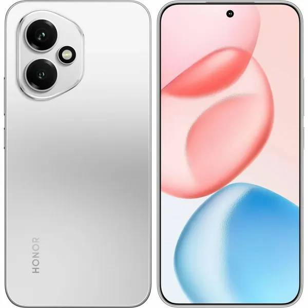 Смартфон Honor 400 (5109BURD) серебристый/белый AMOLED, 6,55" 2736x1264, 12Гб/256Гб, 200/12/50МП, ОС MagicOS 9.0