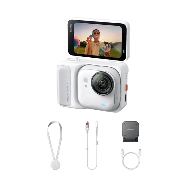 Экшн-Камера Insta360 GO Ultra , и карта памяти на 128 ГБ, Arctic White(белый)