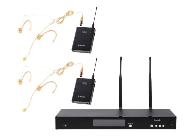 RWS-2BHS Беспроводная микрофонная система, 2 головных микрофона, LAudio