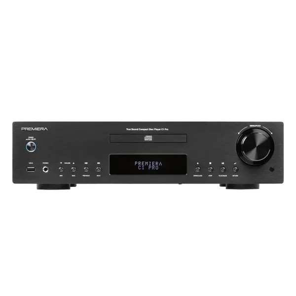 CD проигрыватель Premiera C1 Pro black, USB-A, стереовыход для наушников, черный