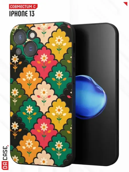 Чехол на iPhone 13 с принтом Цветы DACase