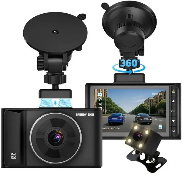 Видеорегистратор автомобильный VICTORY DUAL черный 2Mpix