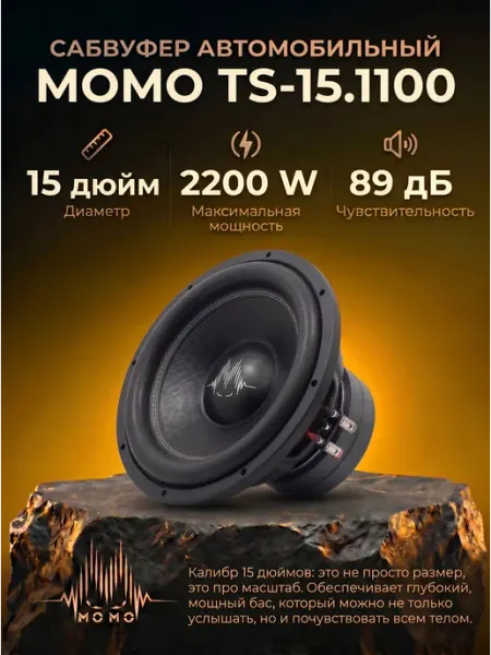Сабвуфер автомобильный TS-15.1100 15 дюймов MOMO