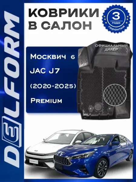 Коврики для автомобиля Москвич 6 (JAC J7) (2020-) DELFORM