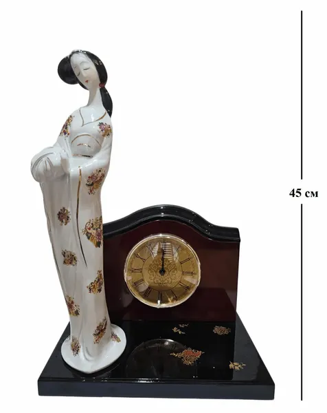 Фигурка "Гейша" с часами 45см.