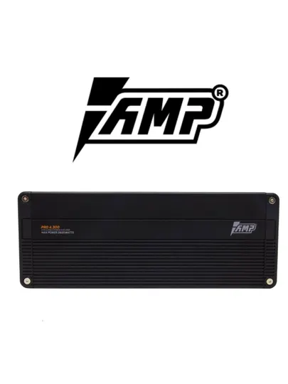 Усилитель автомобильный AMP PRO 4.300, четырёхканальный, широкополосный - Усилители для авто