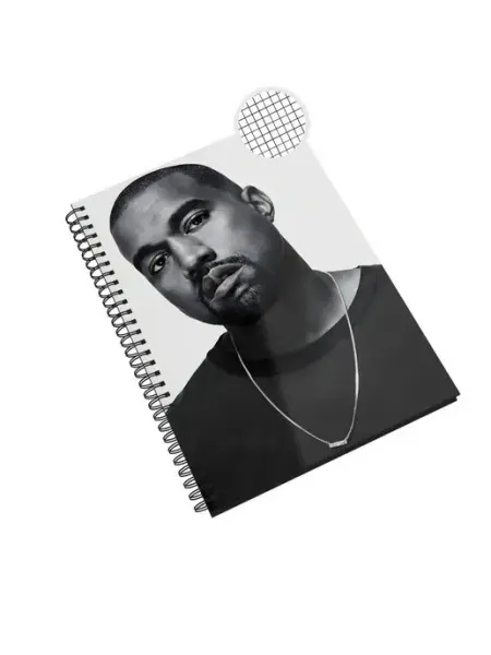 Блокнот в клетку А5 48л Канье Уэст Kanye West Рэп Каждому Своё Music