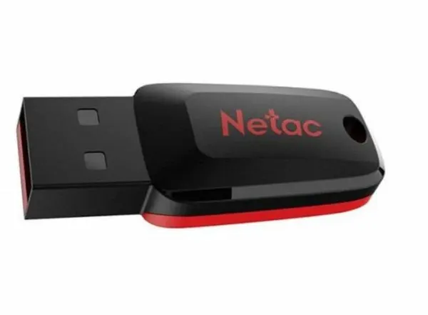 Netac 16 ГБ USB-флеш-накопитель U197 (NT03U197N-016G-20BK), USB 2.0, Пластик, черный, красный