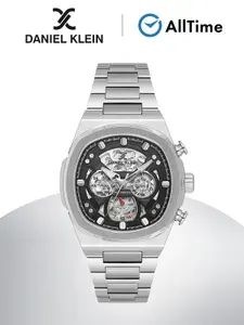 Часы мужские Daniel Klein / Часы наручные механические с автоподзаводом серебряные скелетоны с браслетом