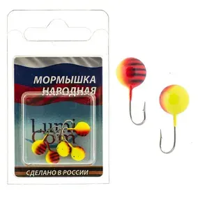 Мормышка (литая) LumiCom Дробинка с отверстием покраска "362" (3,1 грамма) (5шт в блистере)