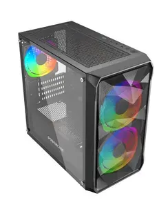 THE GHOST Системный блок Компьютер Игровой ПК (Intel Core i7-12700F, RAM 64 ГБ, SSD 2000 ГБ, NVIDIA GeForce RTX 4060 (8 Гб), Windows 11 Pro), 112265, черный, серый