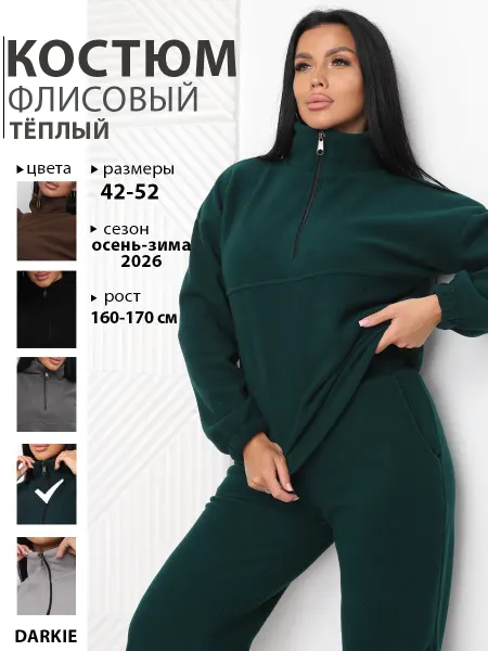 Darkie Спортивный костюм полузамок на флисе