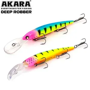 Рыболовная приманка на сома, судака, щуку Воблер Akara Deep Robber 120F 120мм. 19г. №A124
