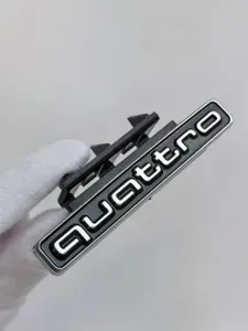 Эмблема Quattro 94/14 мм для Ауди , шильдик Audi, (1 шт.)